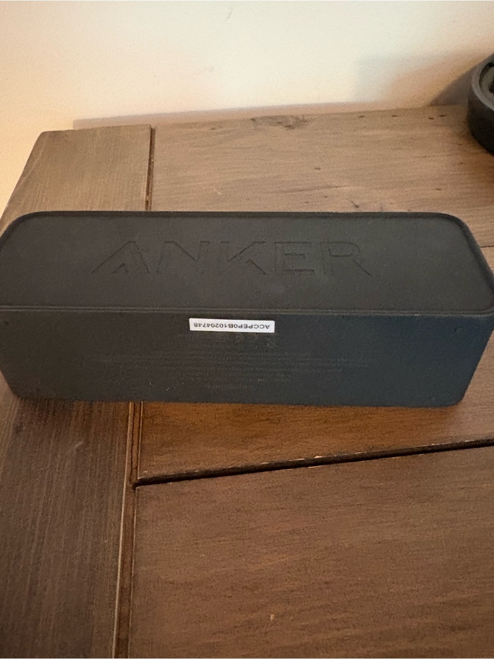 Anker Black Portable Bluetooth Speaker with Embossed Logo